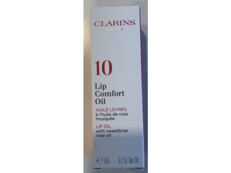 Clarins Lip Comfort Oil, 10 Plum, 0.2 oz/7 mL