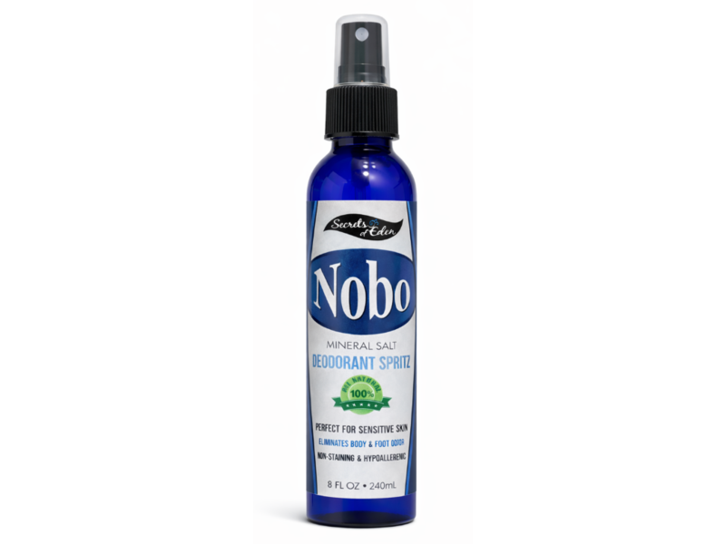 Secrets of Eden Nobo Mineral Salt Deodorant Spritz, 8 fl oz/240 mL