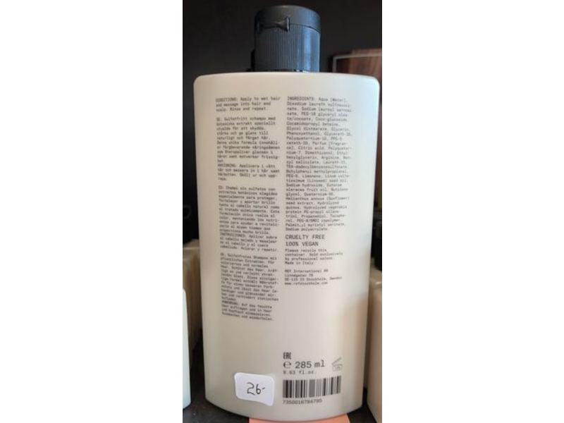 Ref Stockholm Sweden Ultimate Repair Shampoo, 9.63 fl oz/285 mL