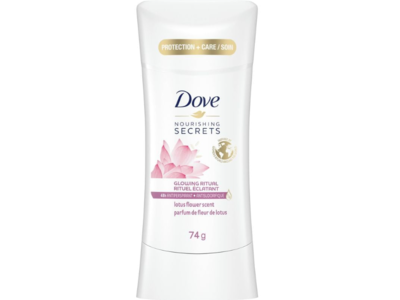 Dove Nourishing Secrets Antiperspirant, Lotus Flower Scent, 74 g