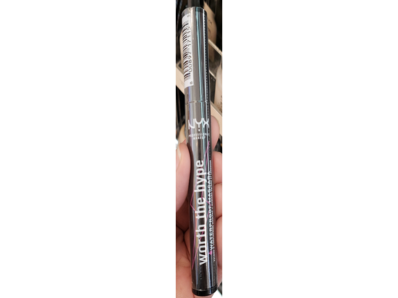 NYX Professional Makeup Worth The Hype Waterproof Mascara, Black Black, 13.6 g