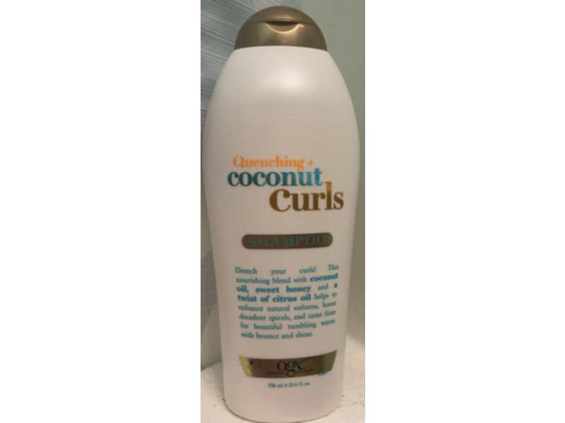 Ogx Quenching Coconut Curls Shampoo, 25.4 fl oz/750 mL