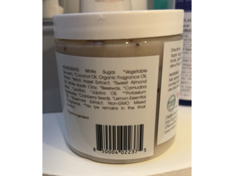 era organics Nourishing & Exfoliating Sugar Scrub, Rasberry Lemon, 11.3 oz/320 g