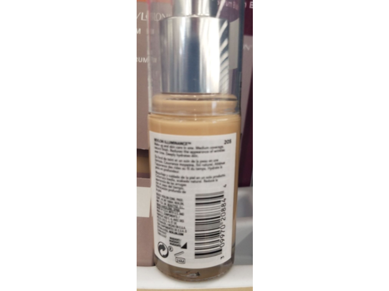 Revlon Illuminance Skin Caring Liquid Foundation, 205 Natural Ochre, 1 fl oz/30 mL