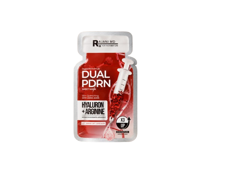 Rajani MD Dual Pdrn Sheet Mask, Hyaluron+Arginine, 0.84 fl oz/25 mL