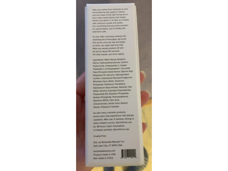Borboleta Lash Serum, 0.10 fl oz/3 mL