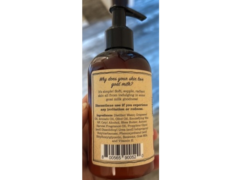 Fredericksburg Farms Goat Milk Lotion, Autumn Harvest, 8 oz/226 g