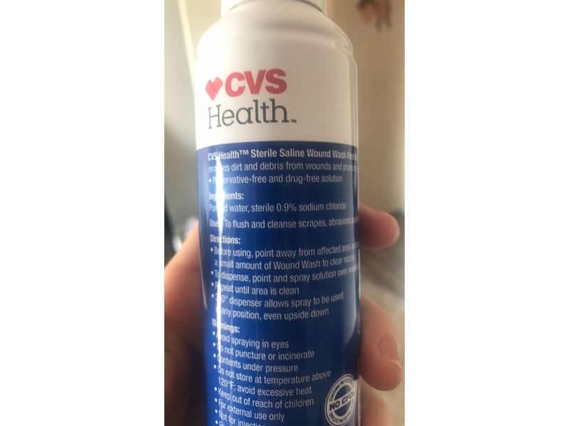 Cvs Health Sterile Saline Wound Wash, First Aid Cleanser, 7.4 oz/210 g