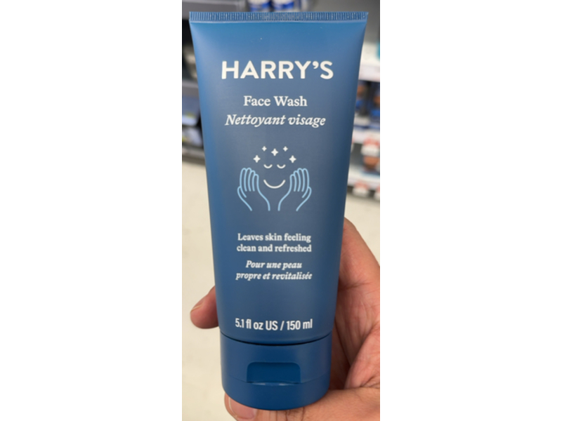 Harry's Face Wash, Nettoyant Visage, 5.1 fl oz/150 mL, Pack Of 3