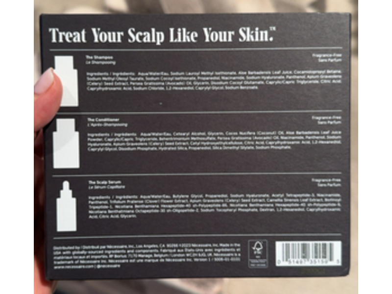 Necessaire The Hair Essentials Shampoo + Conditioner + Scalp Serum,