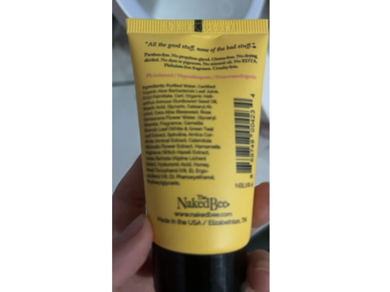 The Naked Bee Moisturizing Hand & Body Lotion, Vanilla Rose & Honey, 1.5 fl oz/45 mL