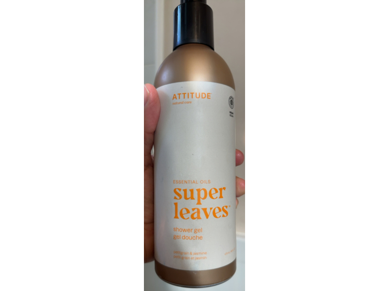 Attitude Super Leaves Shower Gel, Petitgrain & Jasmine, 16 fl oz/473 mL