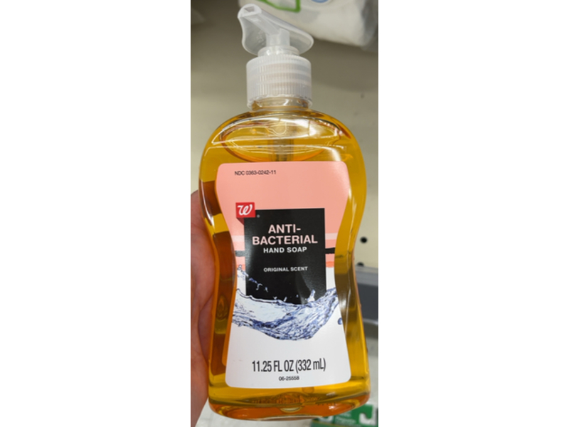 Walgreens Anti - Bacterial Hand Soap, Original Scent, 11.25 fl oz/332 mL
