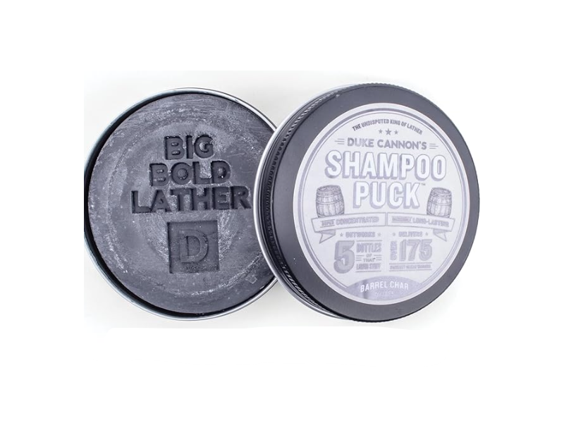 Duke Cannon Shampoo Puck, Barrel Char, 4.2 oz/119 g
