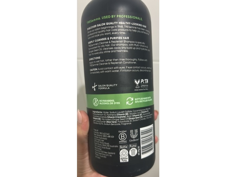 TRESemme Cleanse & Replenish Shampoo, 940 mL