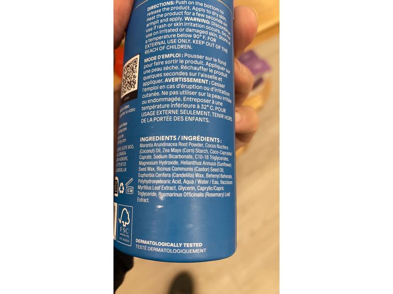 Attitude Super Leaves Deodorant, Uncented, 3 oz/85 g