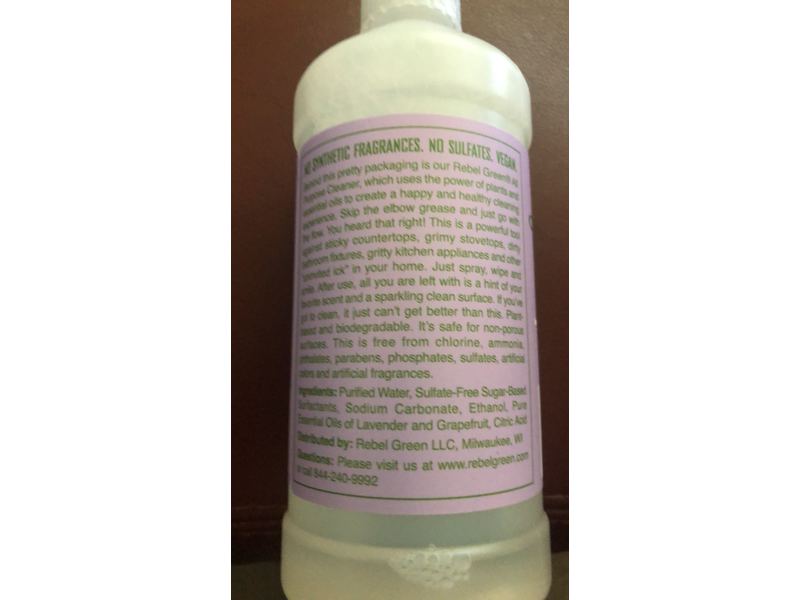 Rebel Green All-Purpose Spray, Lavender & Grapefruit, 16 fl oz/473 mL