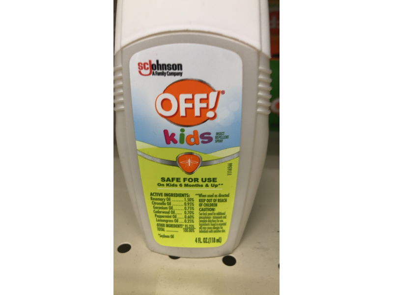 OFF! Kids Insect Repellent Spray, 4 fl oz/118 mL