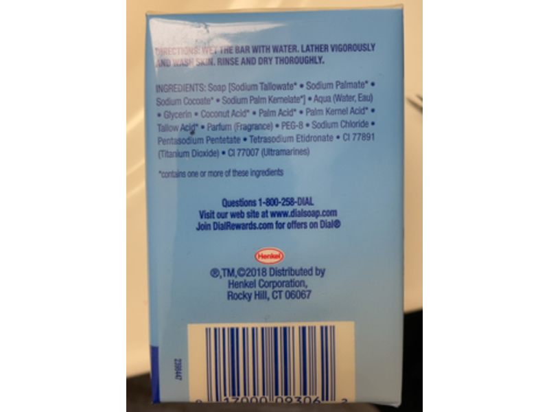 Dial Gentle Cleansing Skin Care Bars Soap, Coconut Water, 12 oz/339 g, Pack Of 3