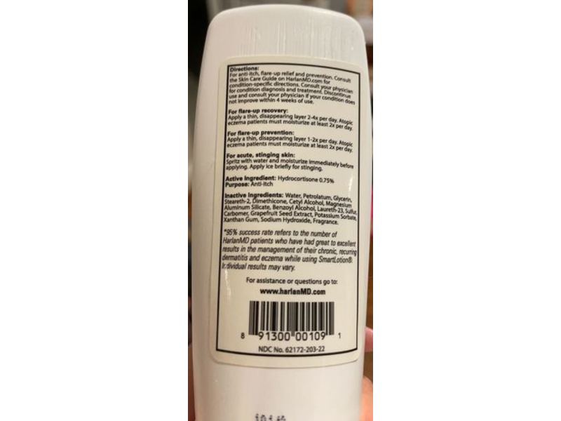 HarlanMD Eczema & Dermatitis Smart Lotion, 1 fl oz/60 mL