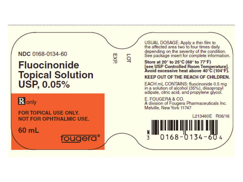 Fluocinonide Topical Solution USP, 0.05%, 60 mL, Fougera (RX)