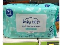 Baby Bliss Cloth-Like Baby Wipes, 72 Count - thumbnail 1