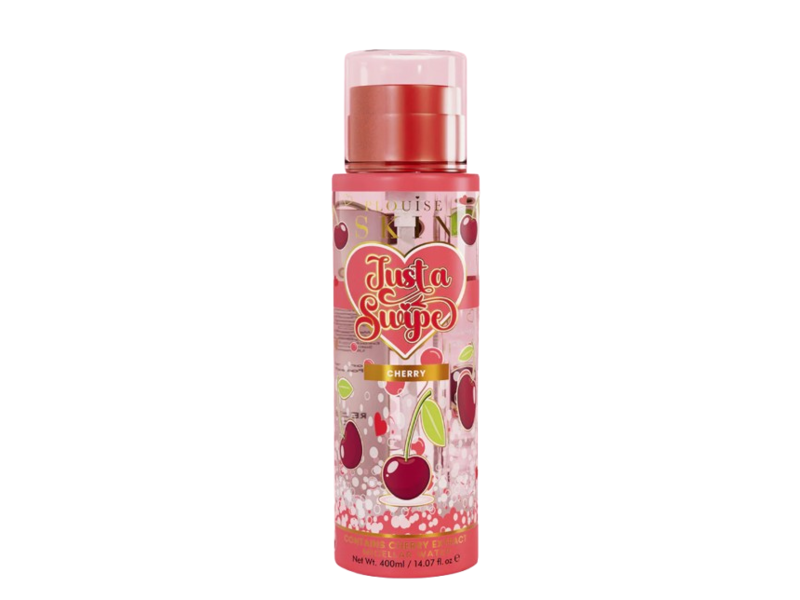 P.Louise Skin Just A Swipe Micellar Water, Cherry, 14.07 fl oz/400 mL