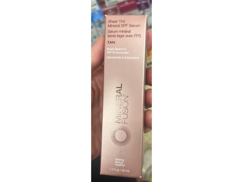Mineral Fusion Sheer Tint Mineral Serum, SPF 50, Tan, 1 fl oz/30 mL