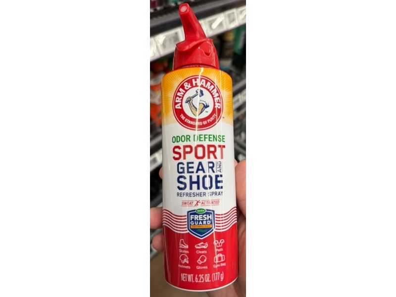 Arm & Hammer Sport Gear & Shoe Refresher Spray, Odor Defense, 6.25 oz/177 g