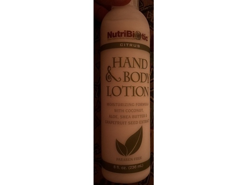 NutriBiotic Hand & Body Lotion, Citrus, 8 fl oz/236 mL