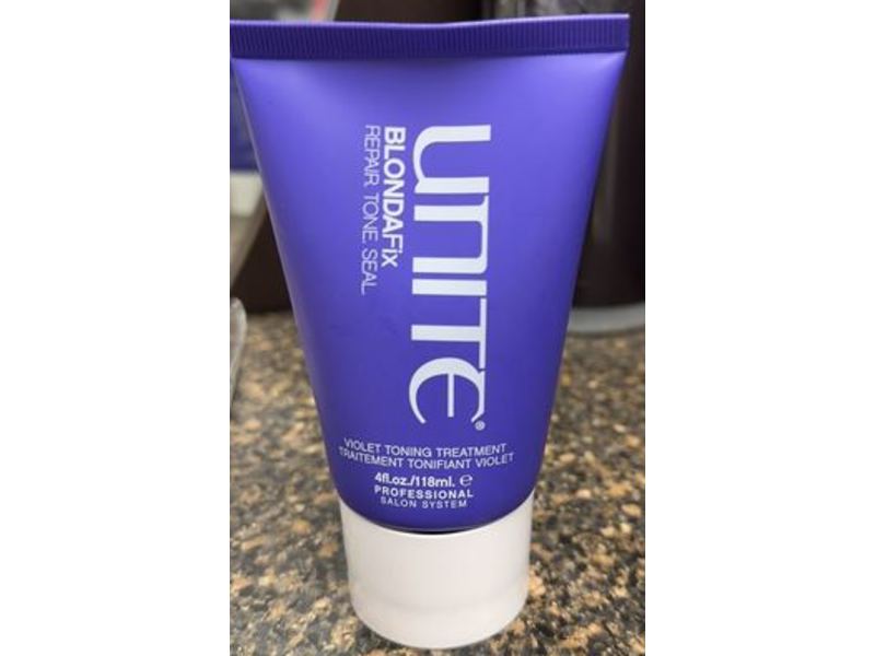 Unite Hair Blonda Fix Violet Toning Treatment, 4 fl oz/18 mL