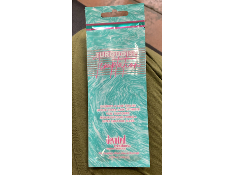 Devoted Creations Dark Tanning Lotion, Turquoise Temptation, 5 fl oz/15 mL
