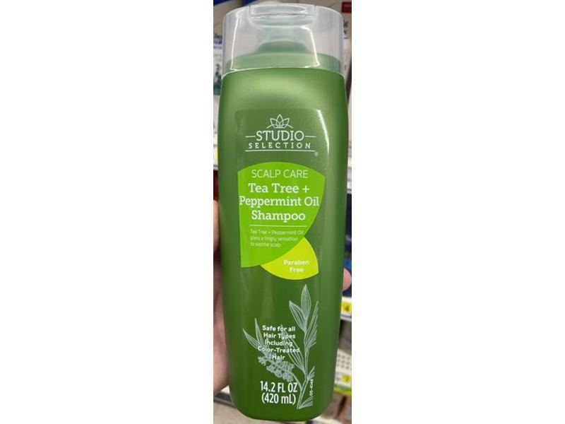 Studio Selection Scalp Care Shampoo, Tea Tree + Peppermint Oil, 14.2 fl oz/420 mL
