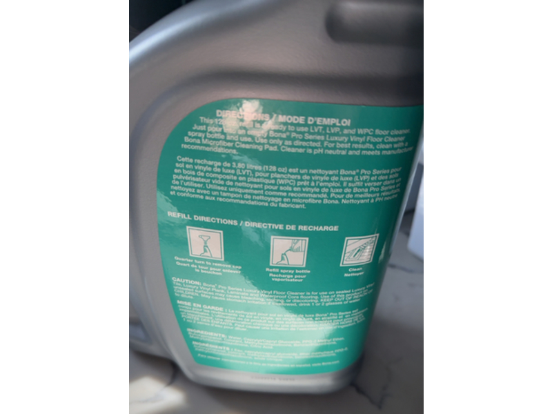 Bona Luxury Vinyl Floor Cleaner, 128 fl oz/3.79 L