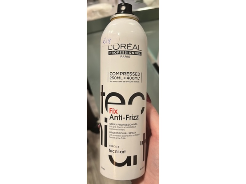 Loreal Paris Fix Anti Frizz Spray, Force 4, 8.4 fl oz/250 mL