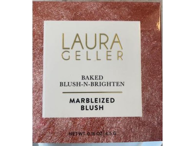 Laura Geller Baked Blush-N-Brighten Marbleized Blush, Pink Grapefruit, 0.16 oz/4.5 g