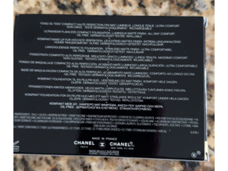 Chanel Ultra Le Teint Flawless Finish Compact Foundation, BR12, 0.45 oz/13 g