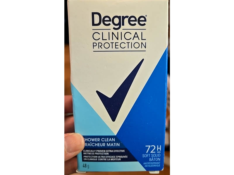 Degree Sweat & Odor Protection Antiperspirants, Shower Clean, 48 g