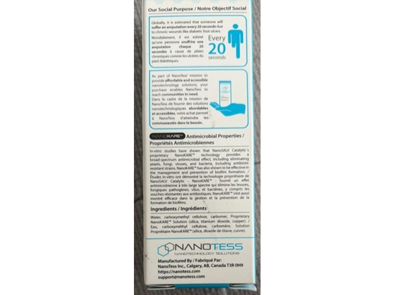 Nanotess Nanosalv Catalytic Advanced Wound Care Treatment Matrix, Large, 0.53 oz/15 g