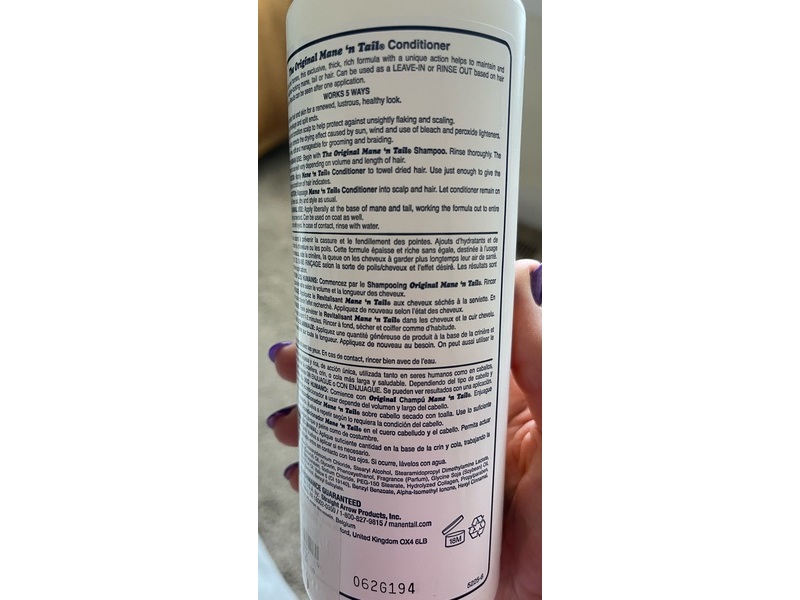 Mane ‘n Tail Moisturizer-Texturizer Conditioner, 16 fl oz/473 mL