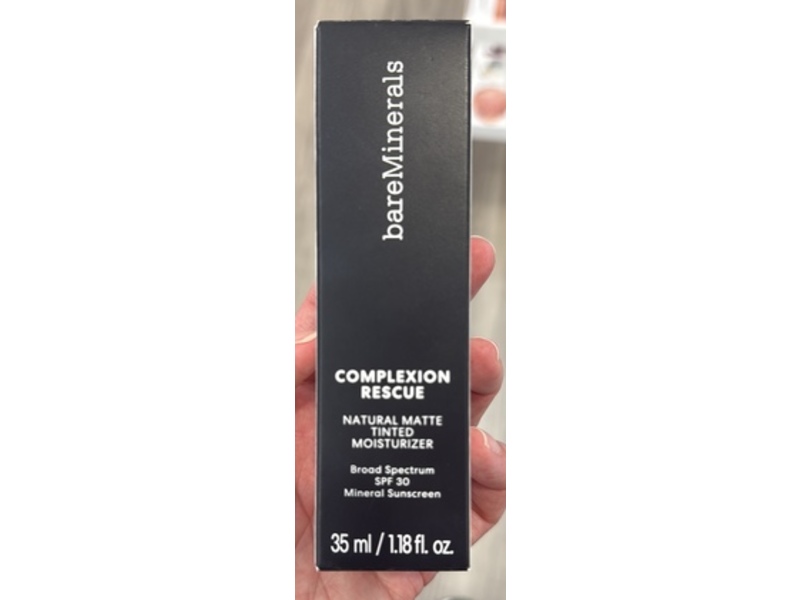 Bare Minerals Complexion Rescue Natural Matte Tinted Moisturizer, Wheat 4.5, SPF 30, 1.18 fl oz/35 mL