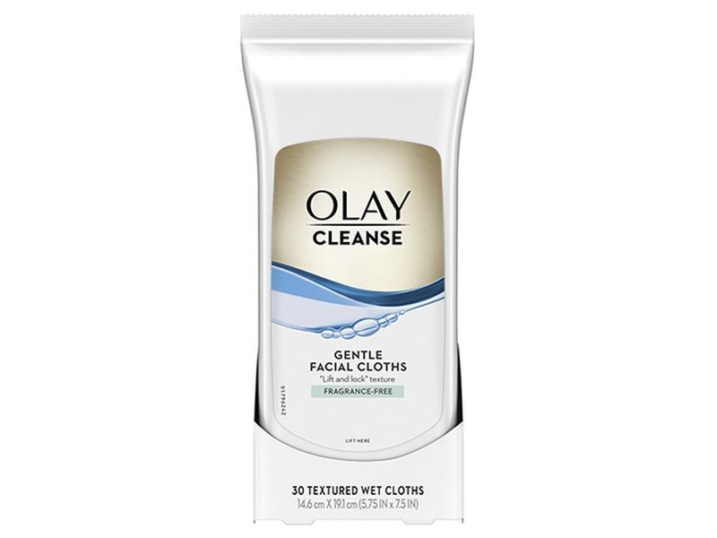 Olay Cleanse Gentle Facial Cloths, Fragrance Free, 30 Count