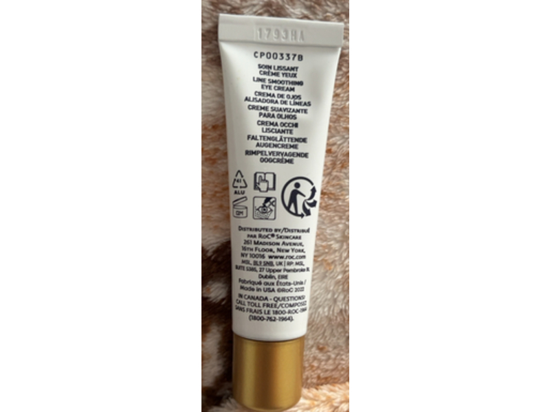 Roc Retinol Correxion Line Smoothing Eye Cream, 0.5 oz/15 mL