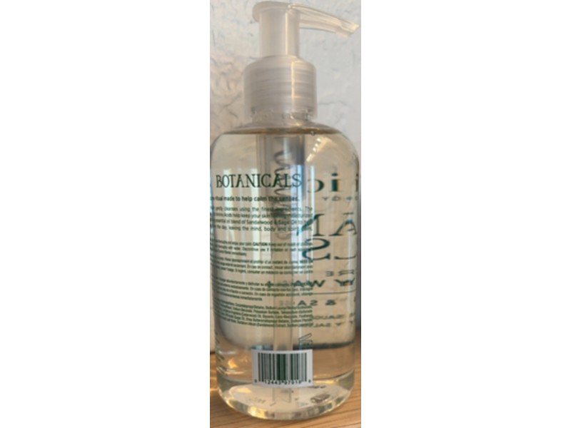 Cuccio Botanicals Cals Hand & Body Wash, Sandalwood & Sage, 8 fl oz/236 fl oz