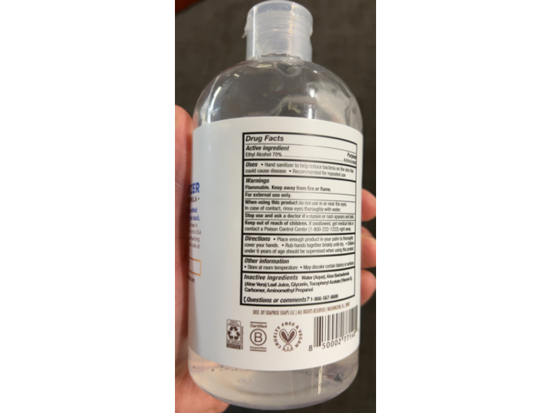 Soapbox 70% Alcohol Hand Sanitizer, 12 fl oz/354 mL