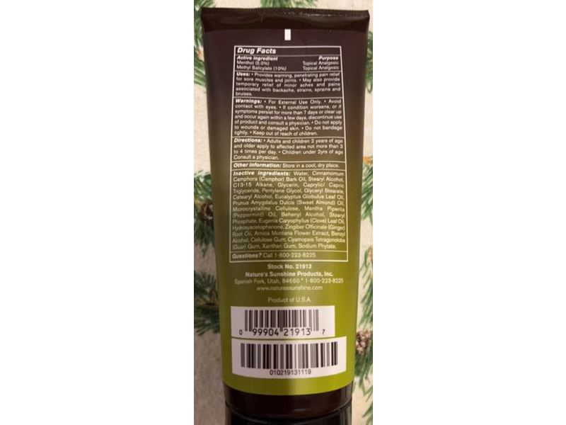 Natures Sunshine Tei-Fu Recovery Massage Lotion, 4 fl oz