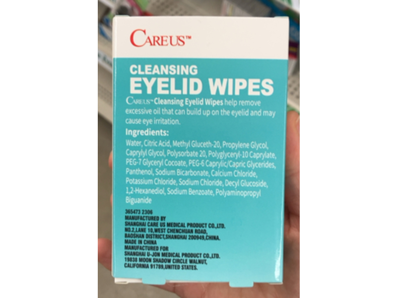Care Us Cleansing Eyelid Wipes, 15 Count