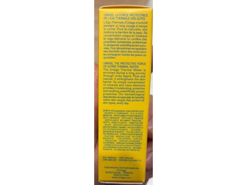 Uriage Eau Thermale Bariésun Ultra-Light Fluid, SPF 50+, 1 fl oz/30 mL