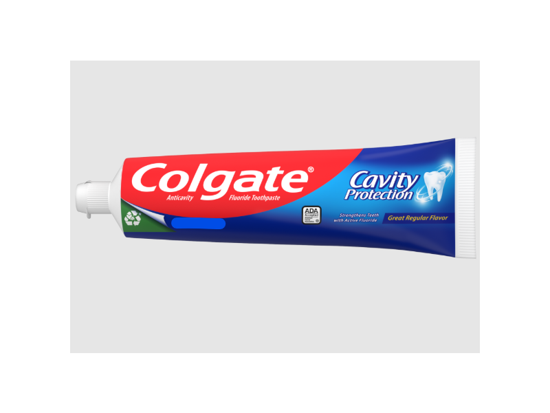 Colgate Cavity Protection Toothpaste, Great Regular Flavor, 0.85 oz/24 g