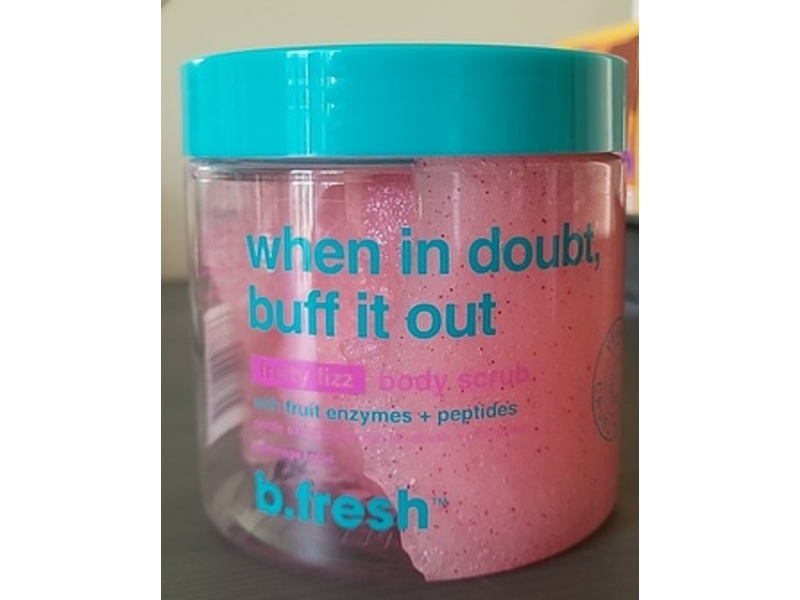 b.fresh When In Doubt Buff It Out Body Scrub, Fruity Fizz, 16 oz/453 g